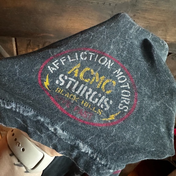 Affliction Sturgus bike week woman’s shirt rally 77th Harley - Picture 3 of 7